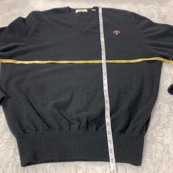 PETER Millar Cashmere Black V-Neck Sweater - Picture 8 of 10